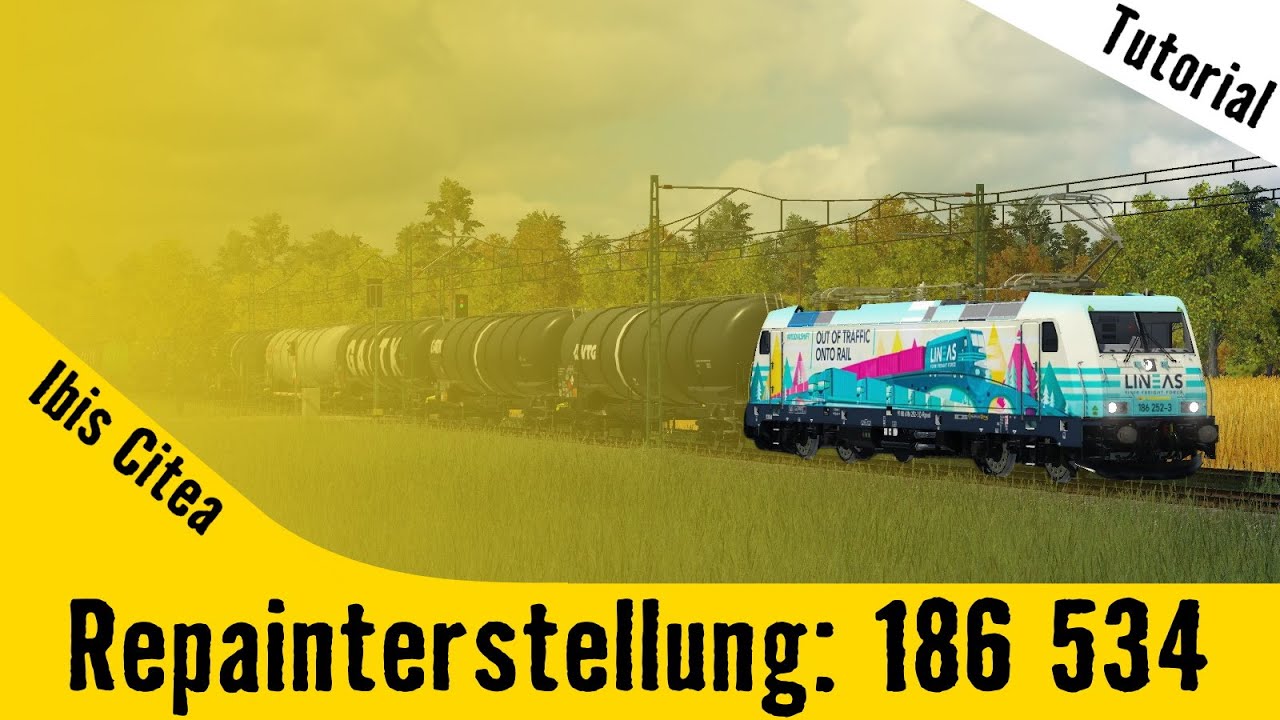 [Zeitraffer + Tutorial] | Transport Fever 2 | Erstellung eines Repaints | Rpool/Metrans 186 534