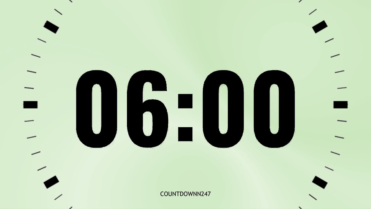 6 Minute Timer | Pastel Background | 360 Sec With TikTik