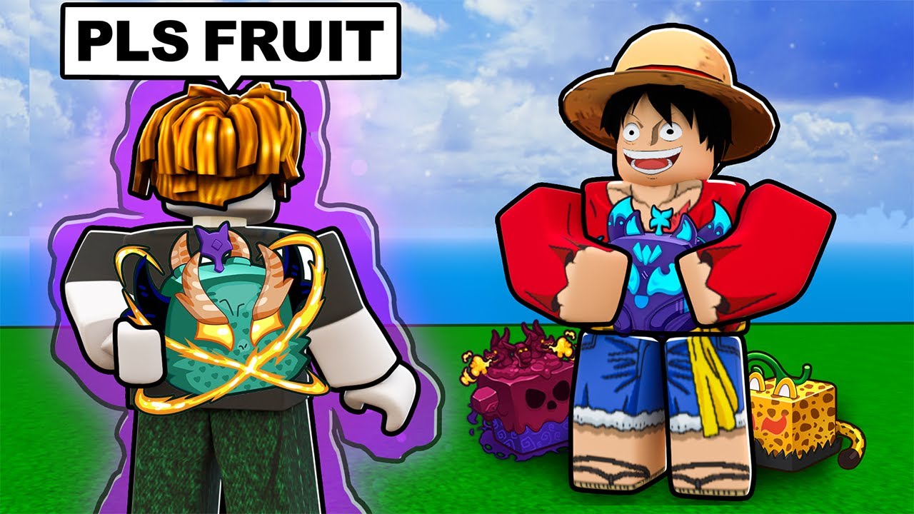 Выпрашивание фруктов, а затем дарение постоянного (Blox Fruits)