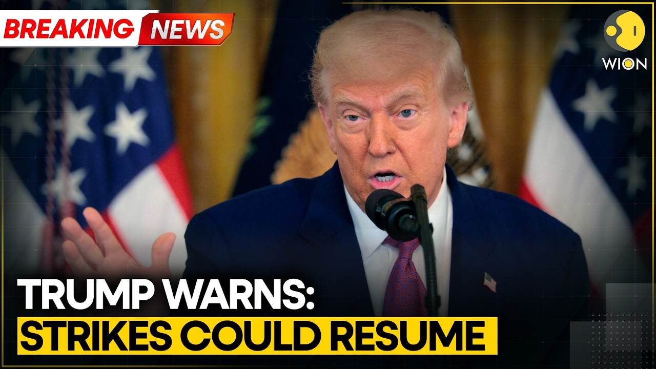 US-Iran War: Trump Warns Strikes On Iran Will Resume If Peace Deal Fails | WION BREAKING