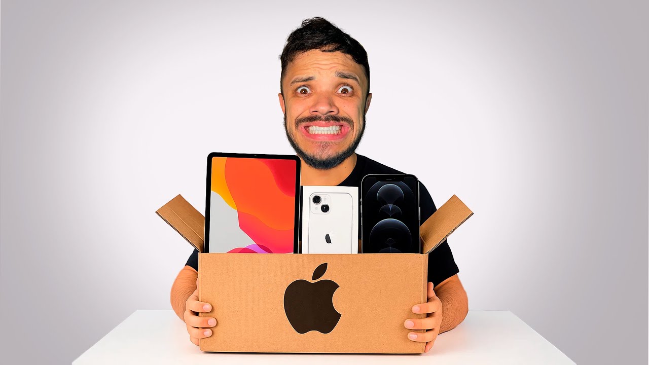 GANHEI UM iPHONE abrindo Saco Misterioso