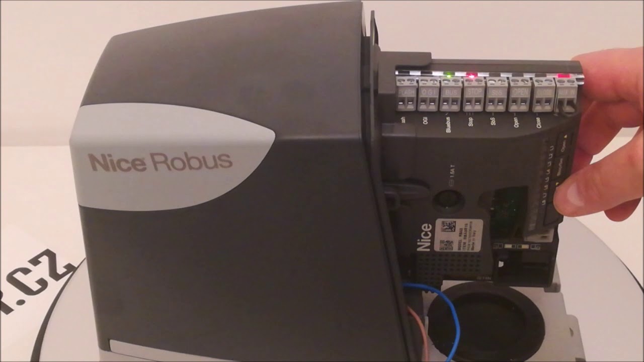 Nastavení jednotky RBA3R10 v pohonu ROBUS