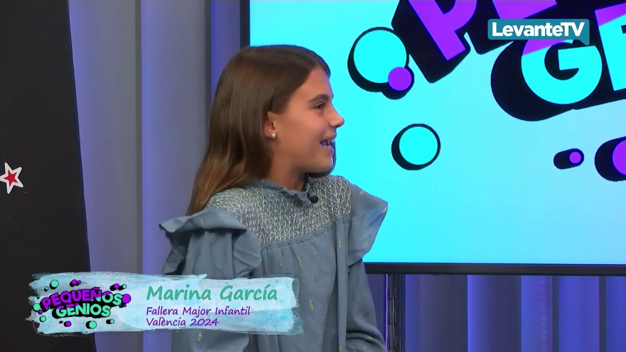 Pequeños Genios - Entrevista a Marina García, Fallera Mayor Infantil de Valencia 2024