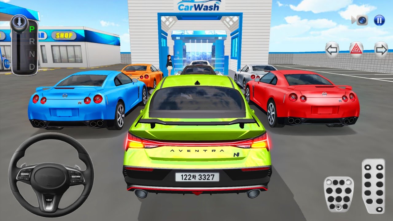 New Elantra N Car Stuck in CarWash - 3D Driving Class 2026 - Android Car Games Gameplay🎮 3D Car Game