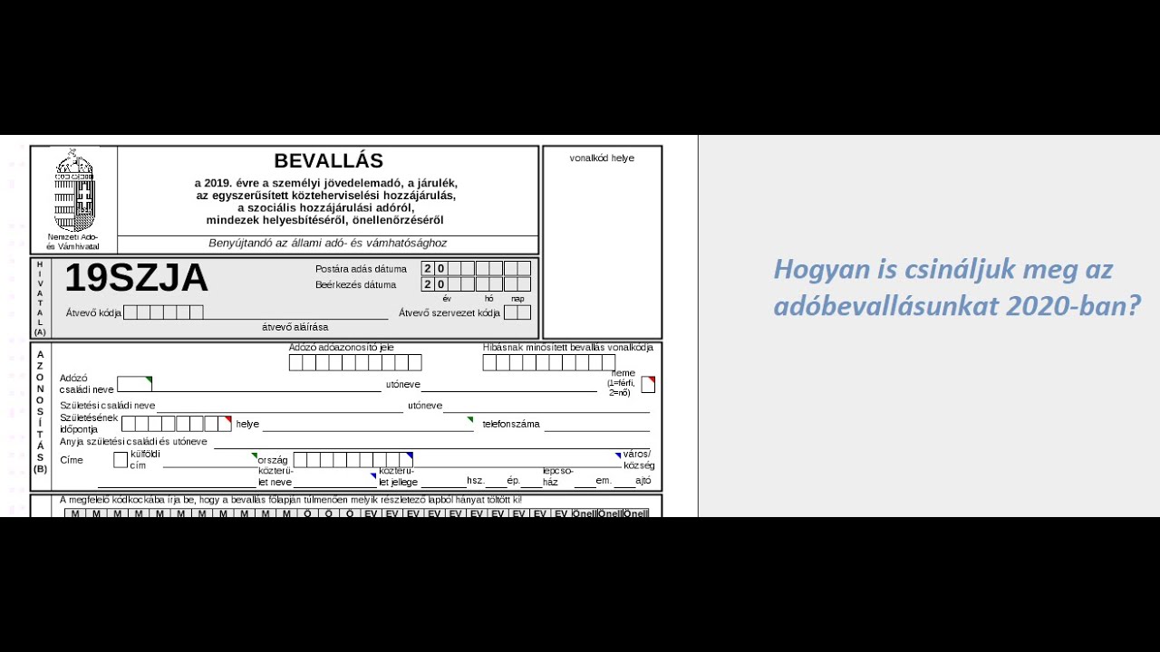 Hogyan csin&aacute;ljuk meg az ad&oacute;bevall&aacute;sunkat 2020-ban ?  || #&Aacute;NYK #Ad&oacute;bevall&aacute;s