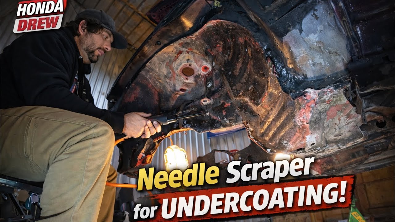 Needle Scraper for 91 Civic EF hatchback undercoating! 