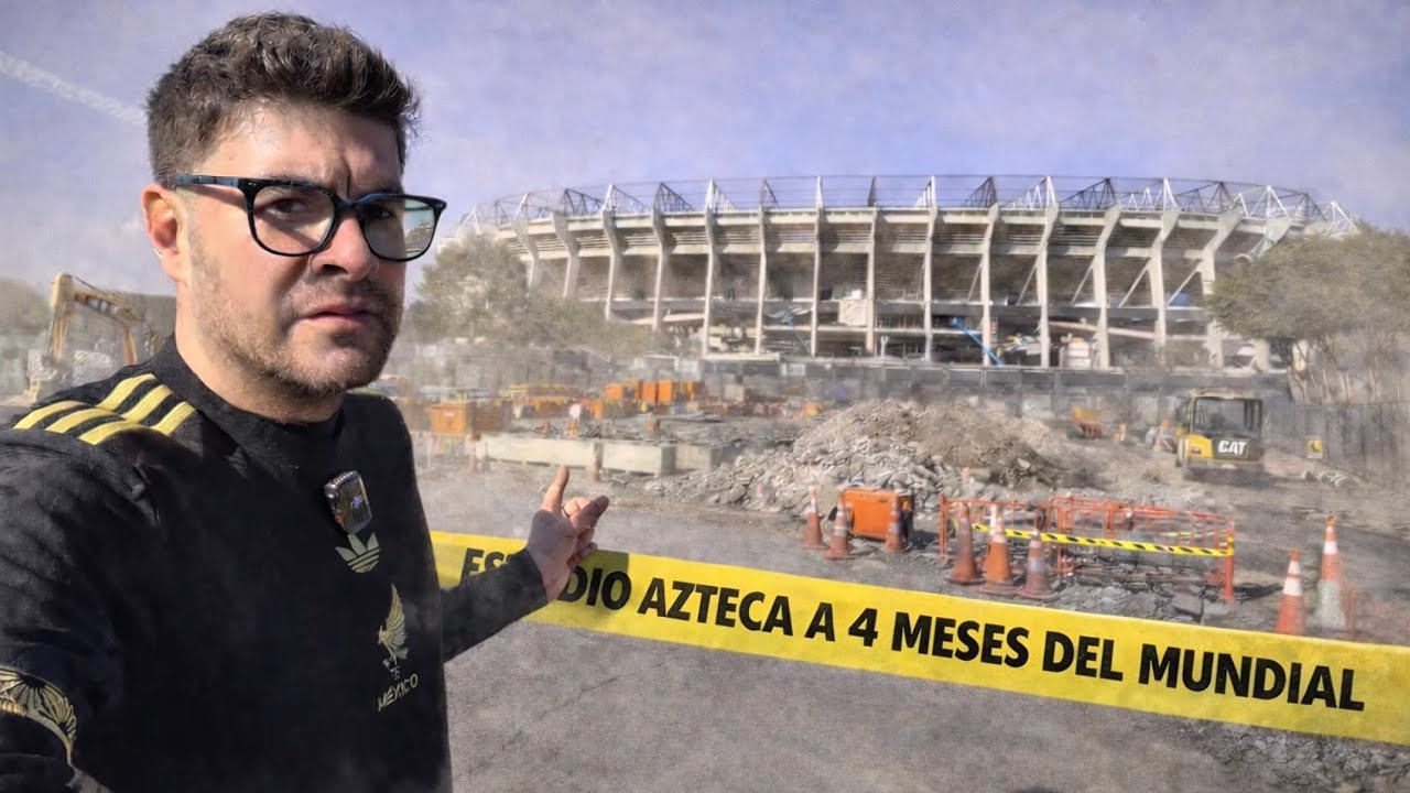 🚨 As&iacute; luce el Estadio Azteca HOY a 4 meses del Mundial 2026