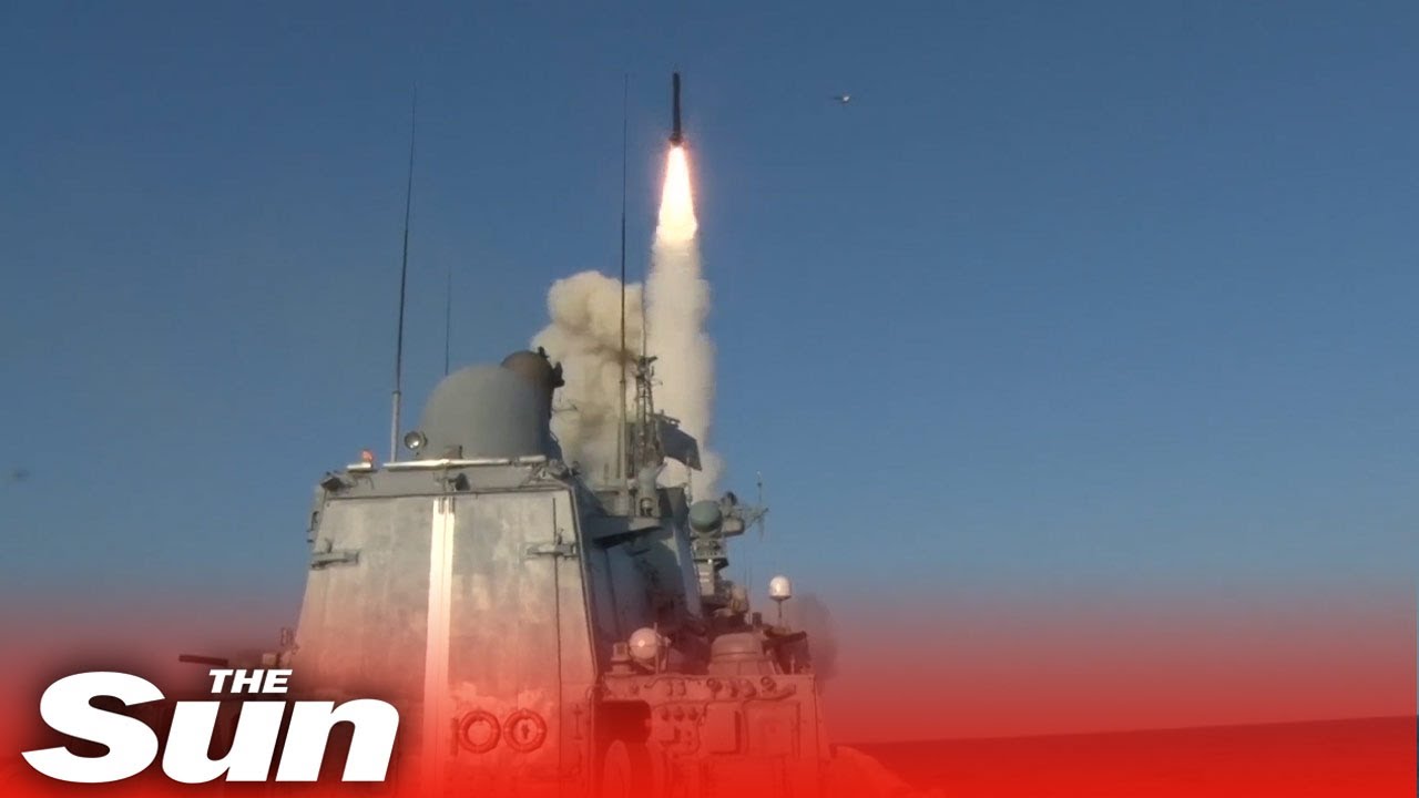 Russia forces launch Kalibr missiles from warships