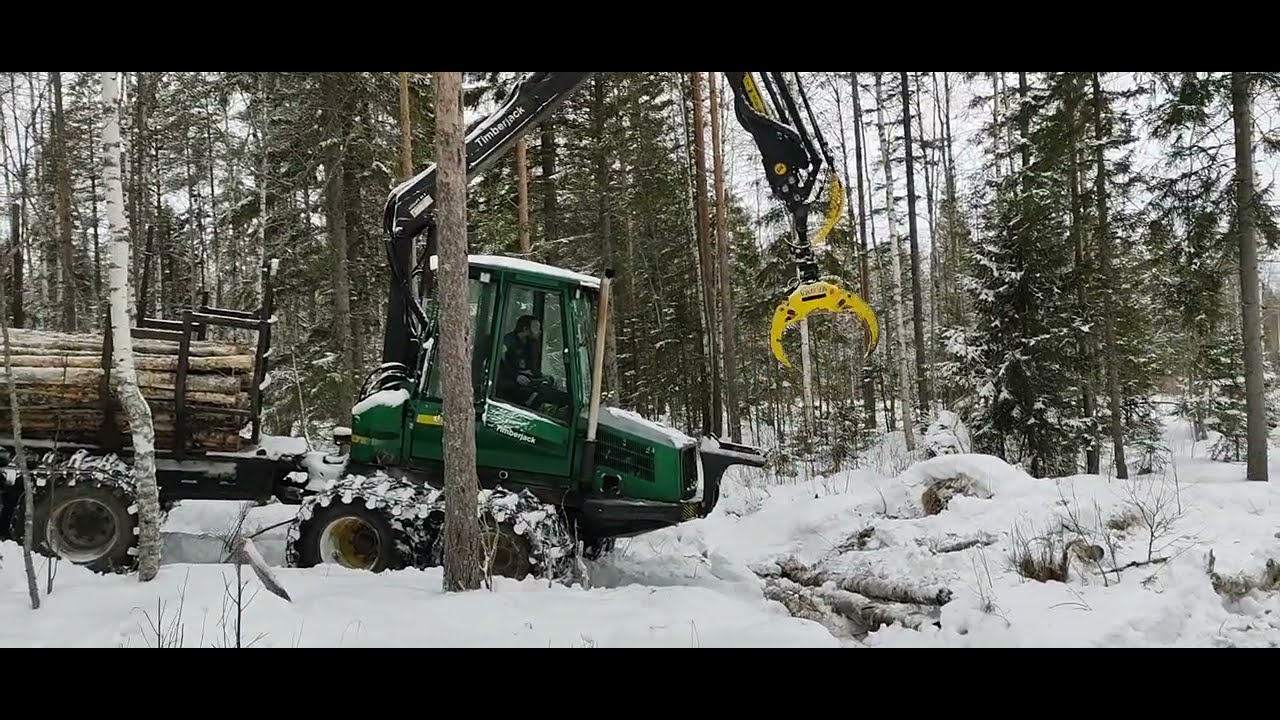 1000+ Tilaajan Spesiaali - Tapahtui Joskus Jossain - Timberjack 810B - Ojan Yli Menossa
