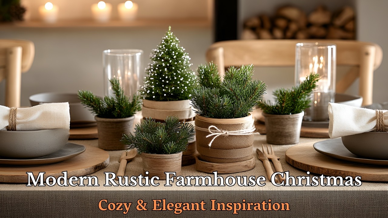 Modern Rustic Farmhouse Christmas Decor Ideas 2024: Cozy Charm Meets Contemporary Style