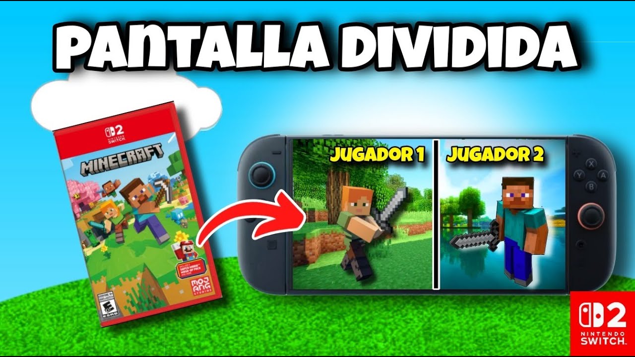 ✅Como JUGAR Minecraft 2 JUGADORES En NINTENDO SWITCH 2  