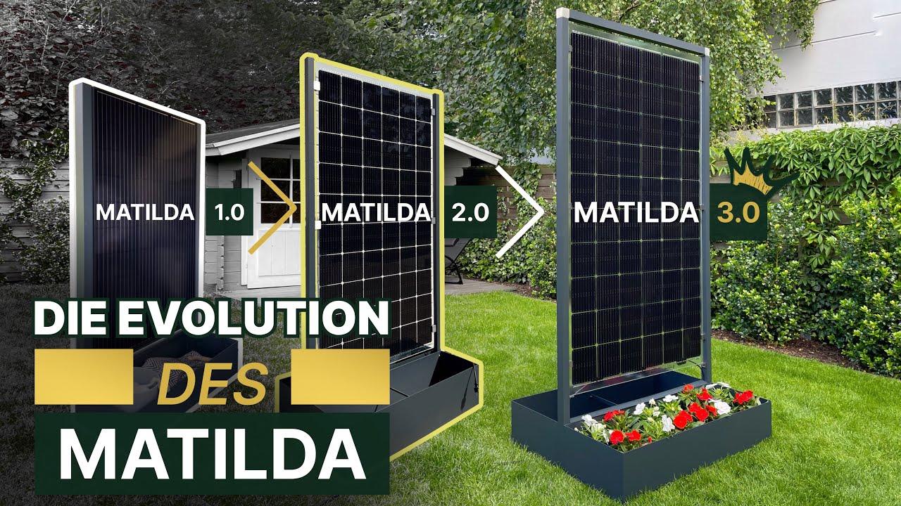 Solarblumenkübel MATILDA: Die Evolution