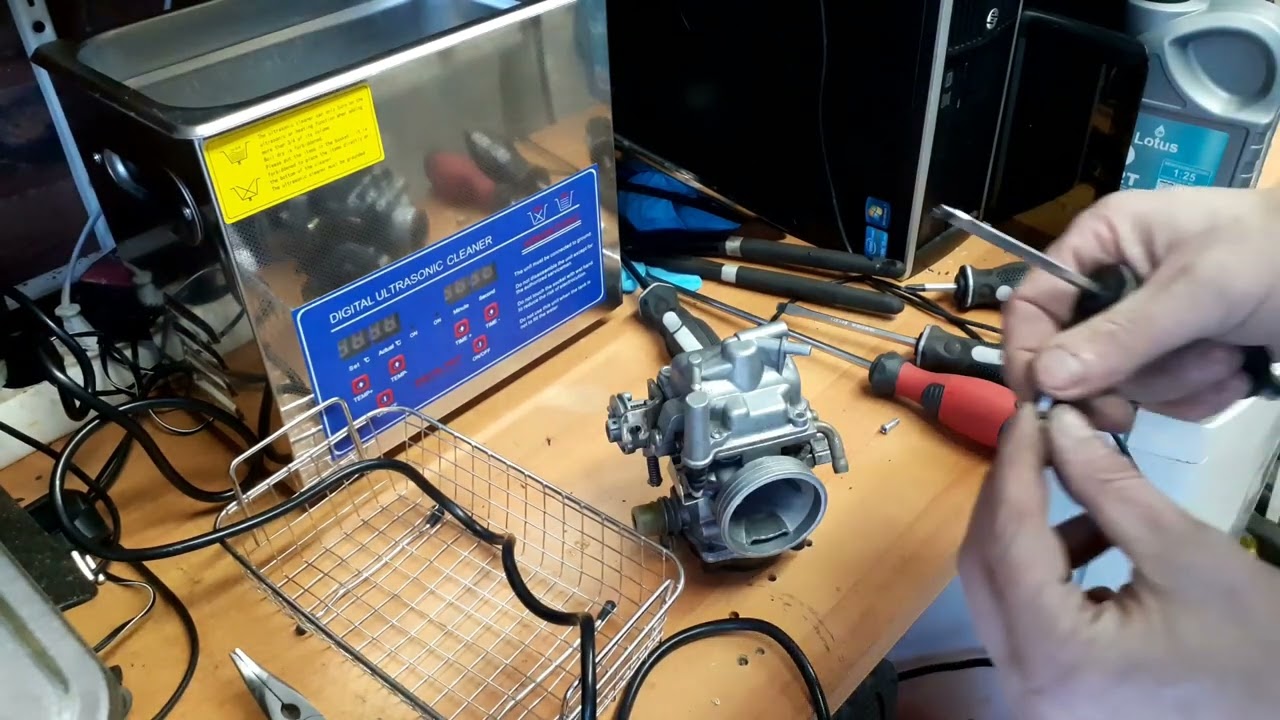 Piaggio MP3 125CC carb cleaning with ultrasonic cleaner episode 3