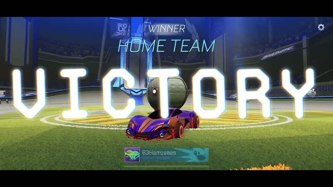 Playing rocket league 