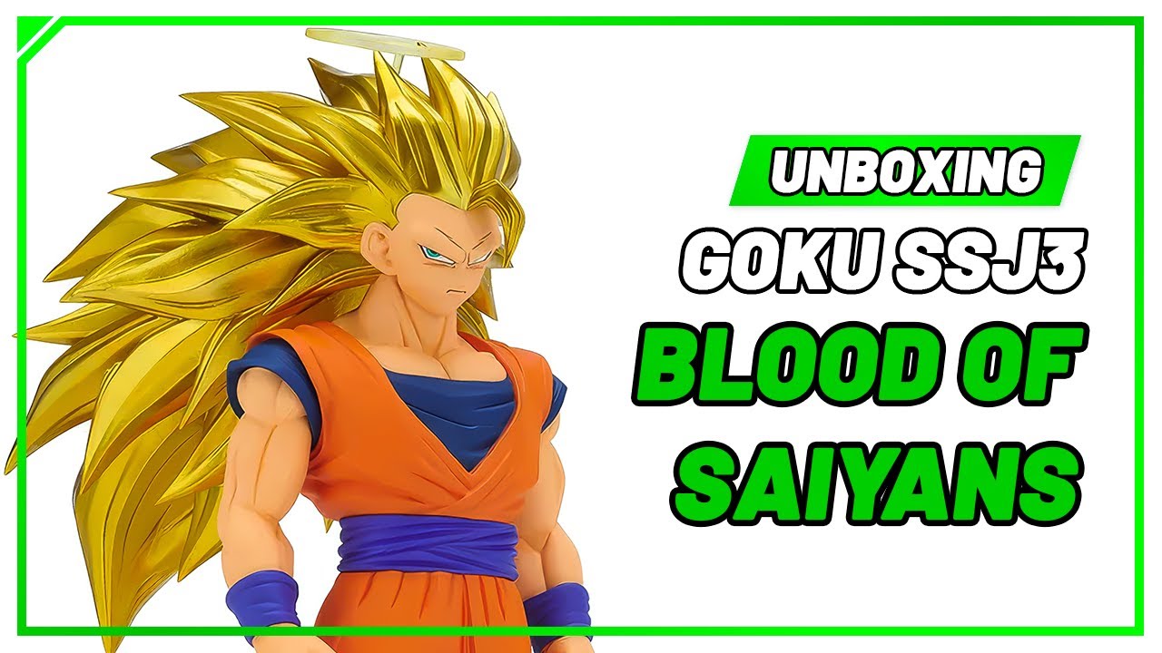 GOKU SSJ3! APRECIEM A FIGURA MAIS BONITA DA COLEÇÃO BLOOD OF SAIYANS! | Unboxing Aliexpress