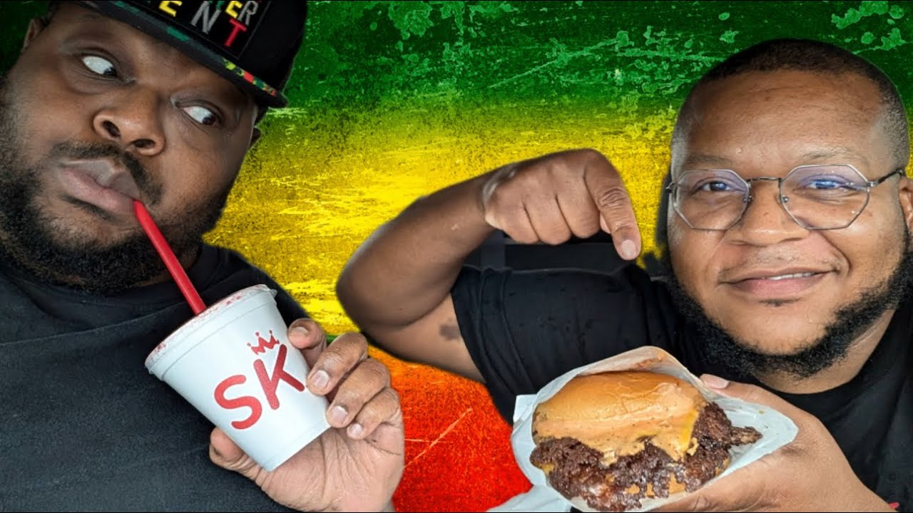 Talking Juneteenth (Burger Bodega for the 1st time) MukBang