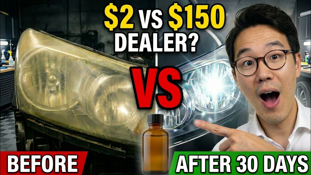$2 vs $150 Dealer Fix — I Tested 4 Methods on Foggy Headlights. Only 1 Actually Works