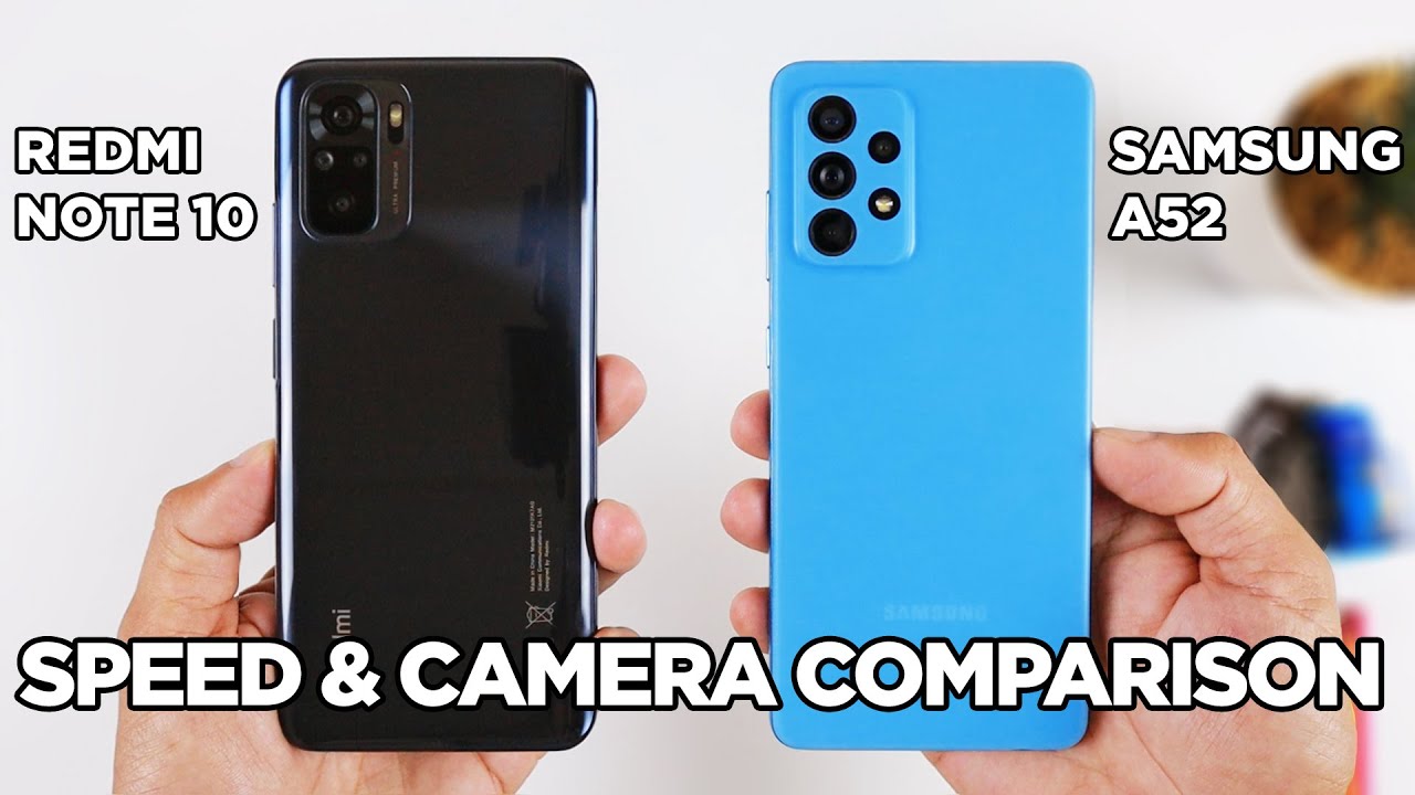 Redmi Note 10 vs Samsung A52 SPEED TEST & CAMERA Comparison | Zeibiz