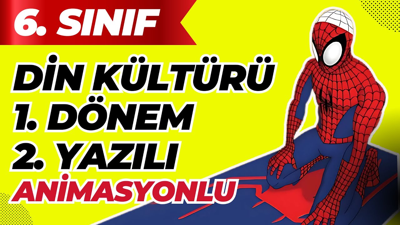 6. Sınıf Din Kültürü 1. Dönem 2. Yazılı 2025