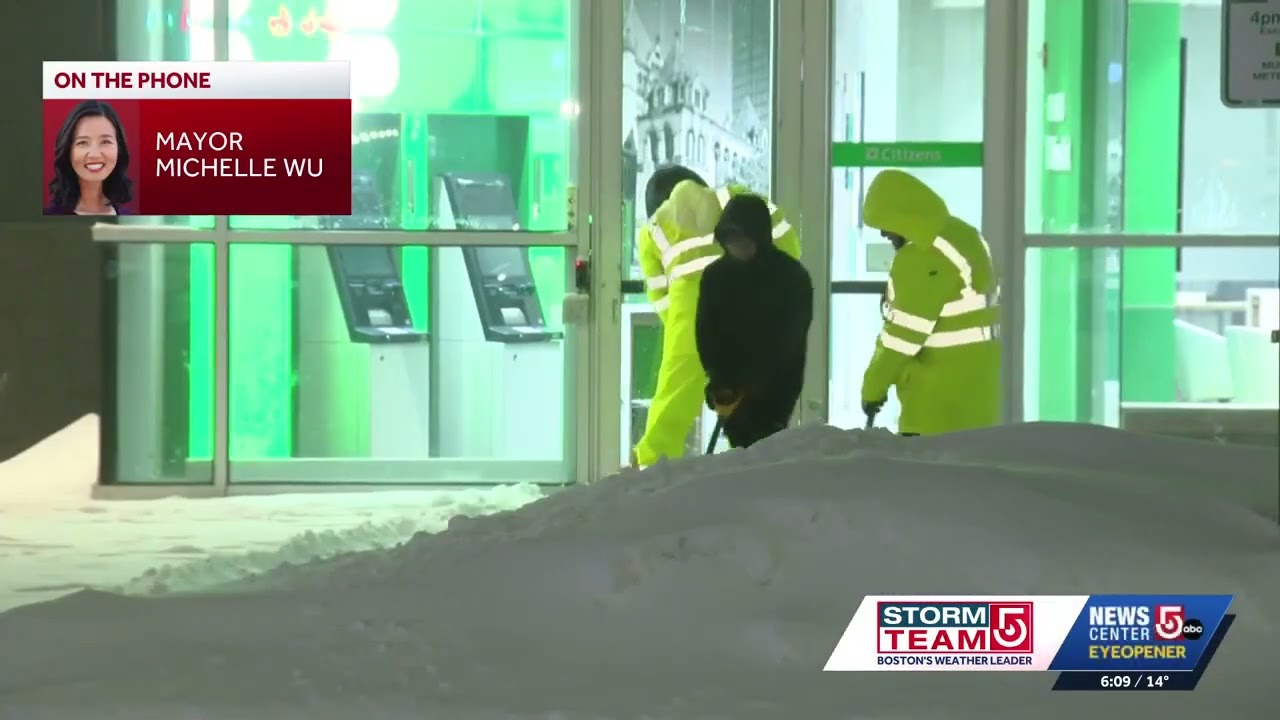 'Going to take all day': Boston digs out