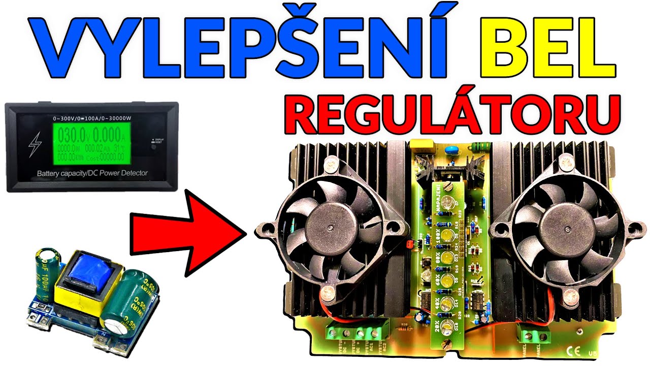 Vylepšení BEL regulátoru | AKTIVNÍ CHLAZENÍ napájené PŘÍMO z  PANELŮ | zdokonalení MPPS regulátoru.