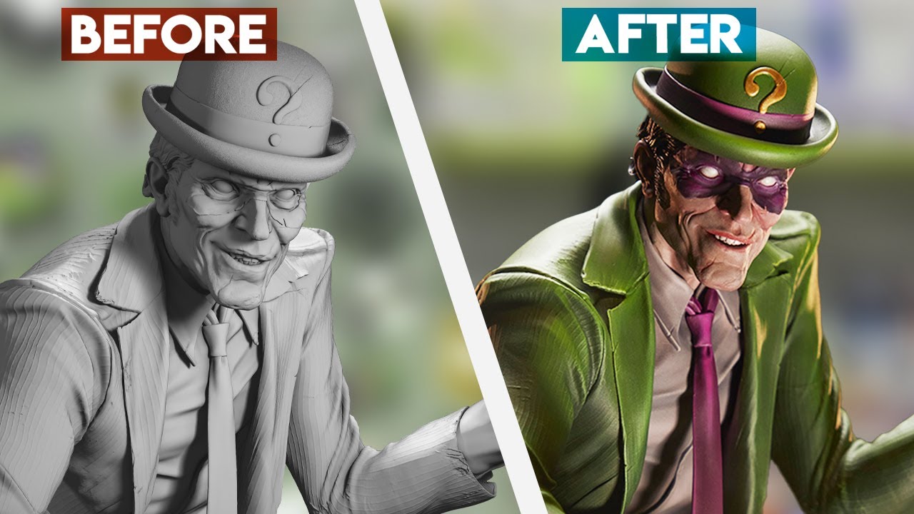 Making of the Riddler Premium Format Figure - Behind the Scenes