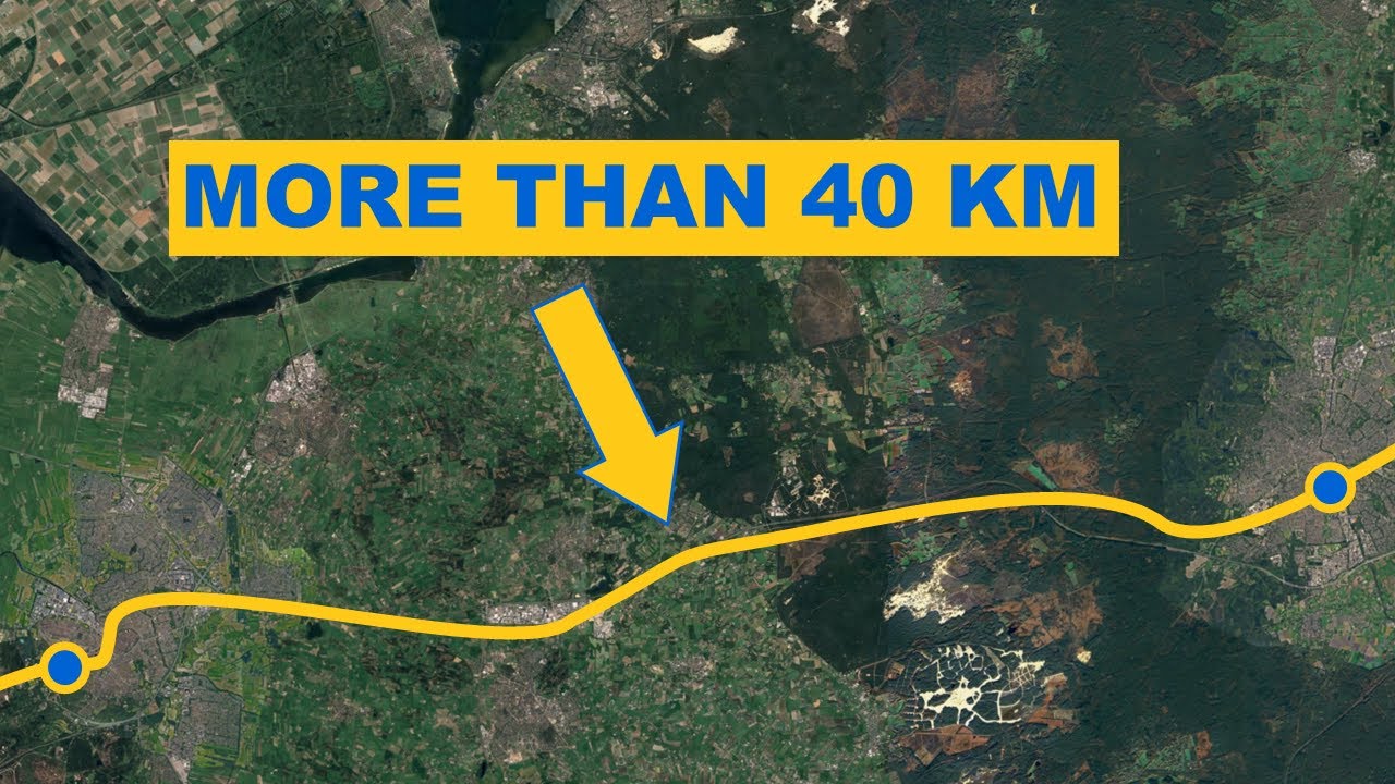 Why are these Dutch train stations so far apart?