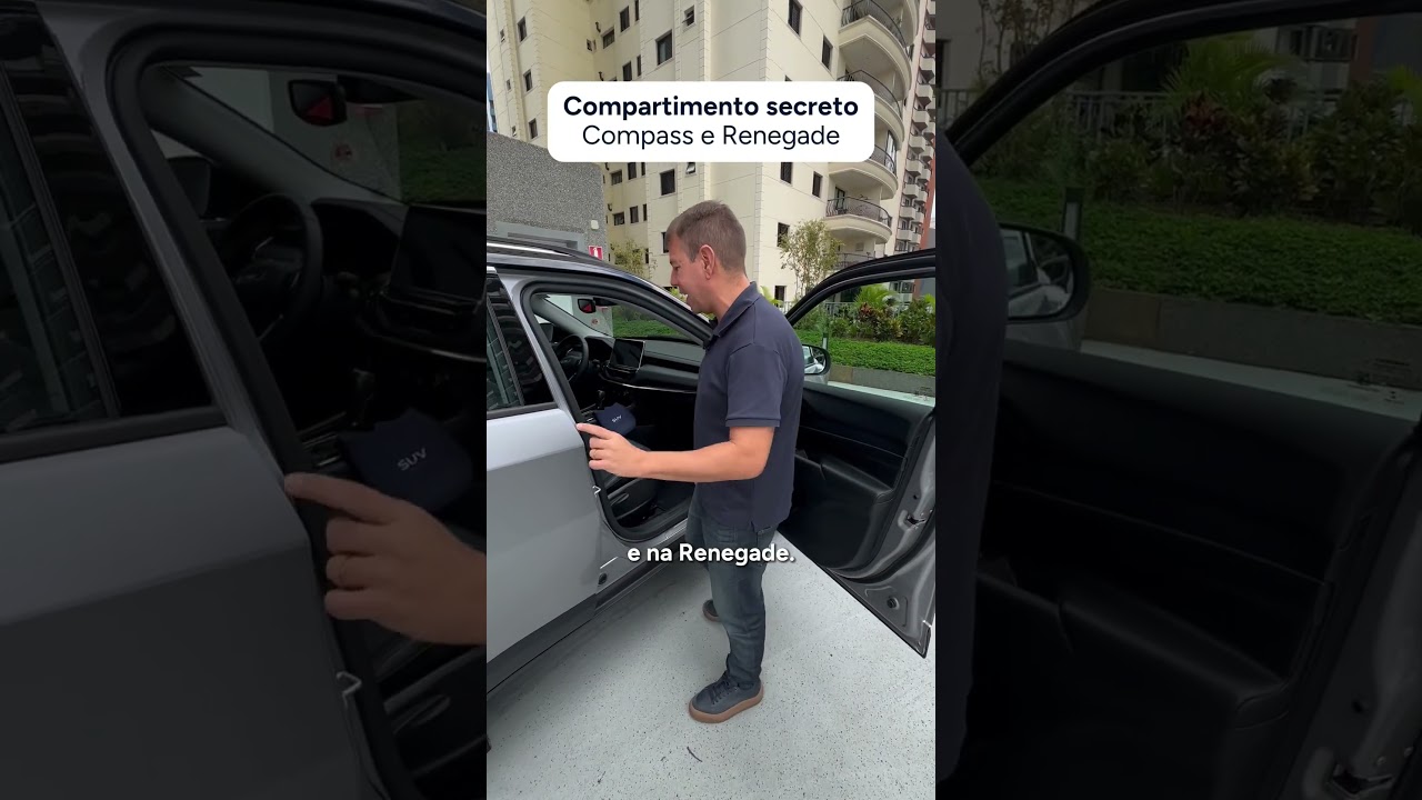 Compartimento secreto no Jeep Compass e Renegade