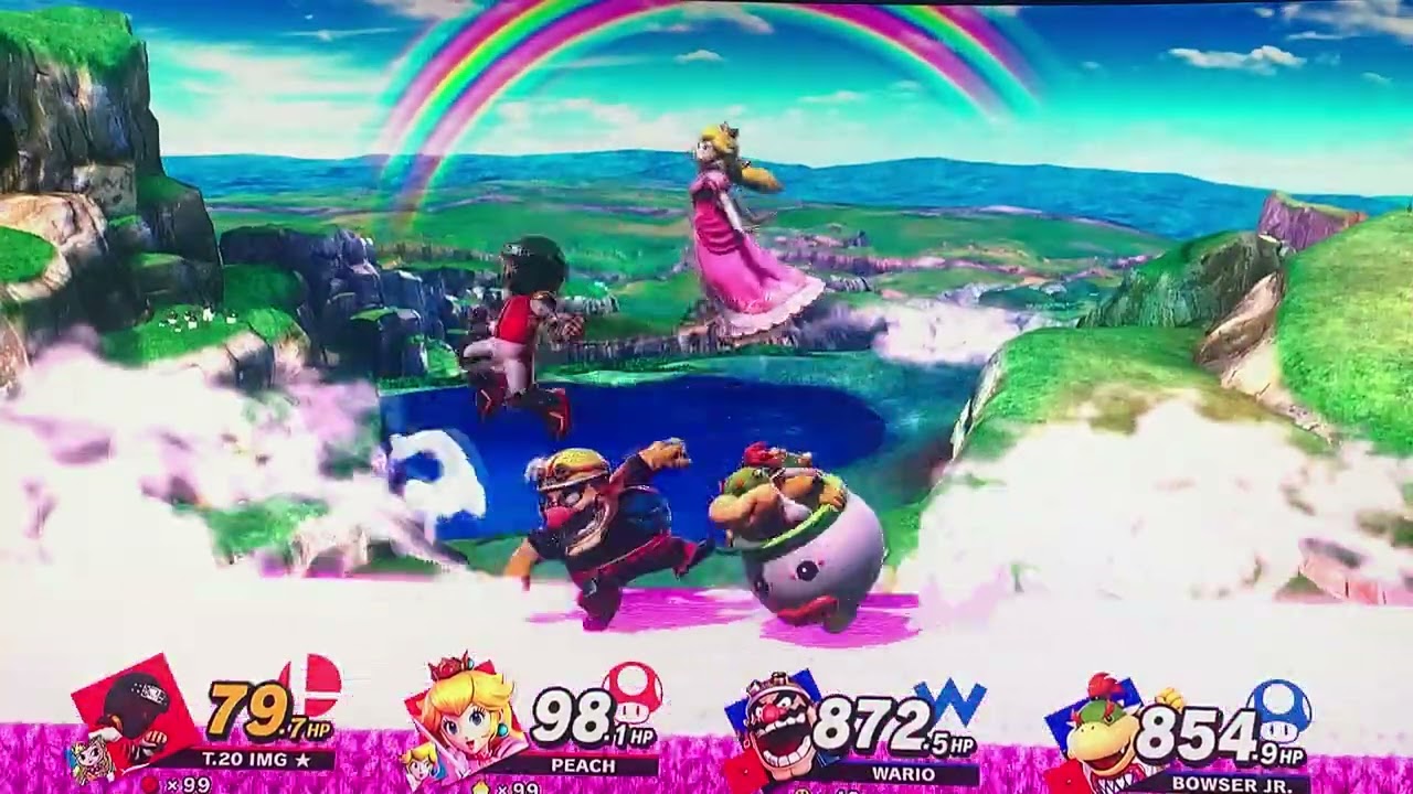 Super Smash Bros Ultimate, T.20 I’MG & Peach VS Wario & Bowser Jr. 3/6