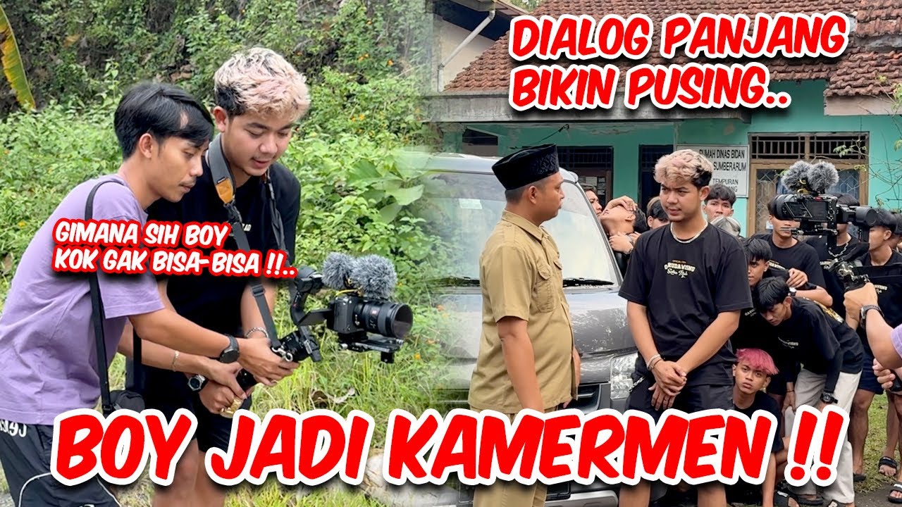 Part 2 - Pertama kali Boy pegang kamera Film !! DAN HASILNYA... [ BTS FILM 