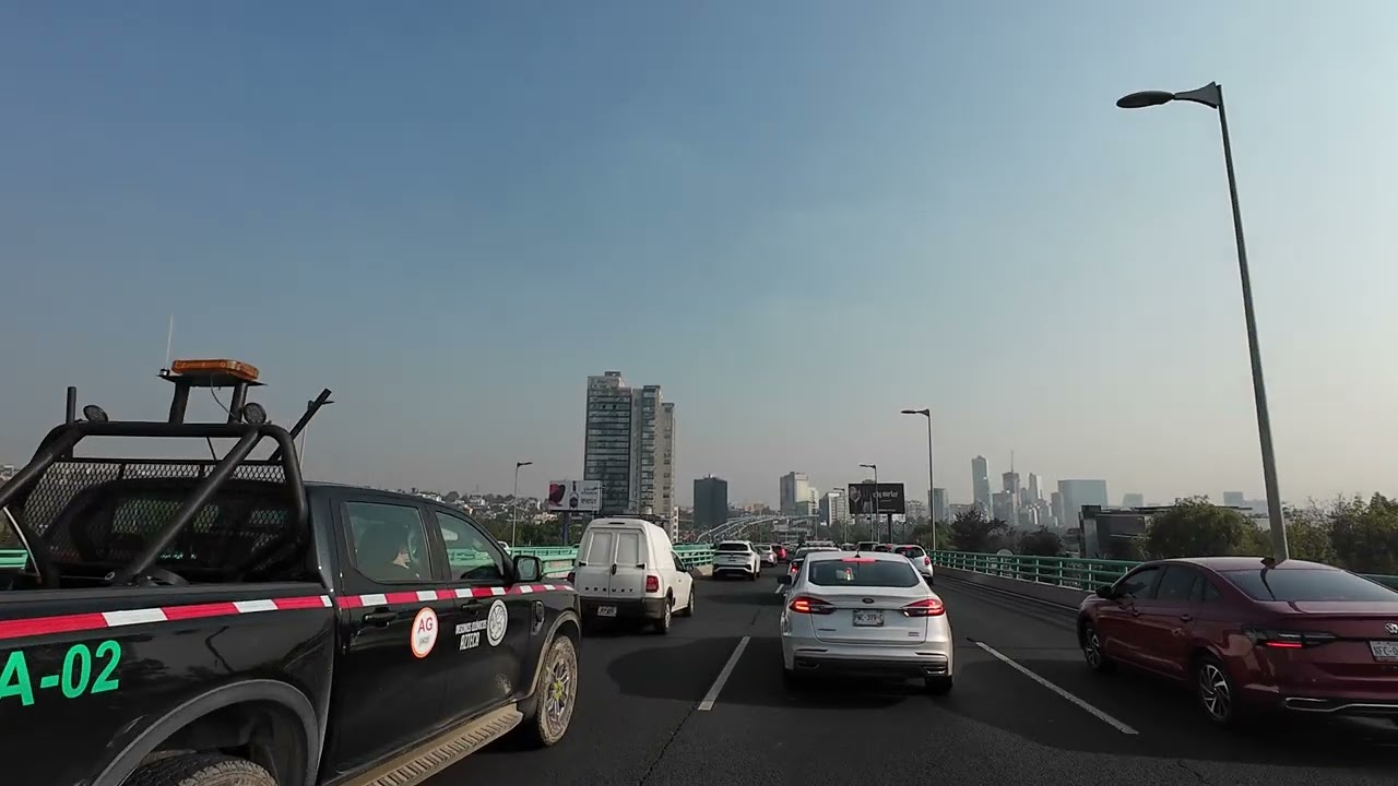🔥 POV City Drive: Mexico City's Periférico (Autopista Urbana Sur) | Gran Sur to Barranca del Muerto