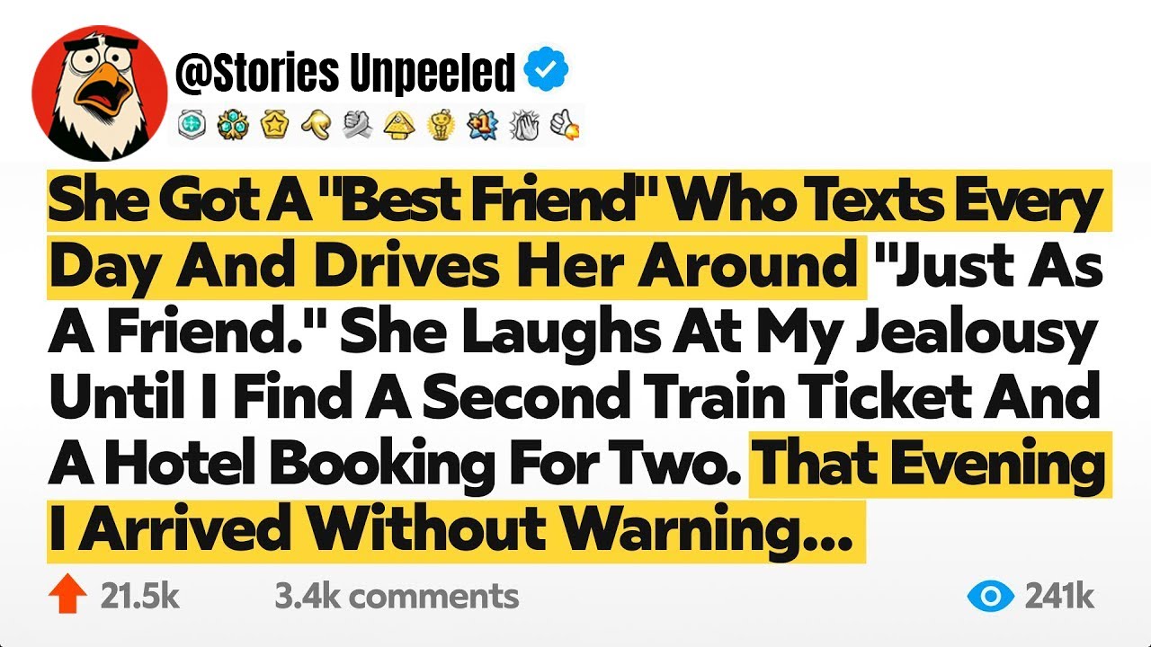 She Got A "Best Friend" Who Texts Every Day And Drives Her Around "Just As A Friend." She Laughs At…
