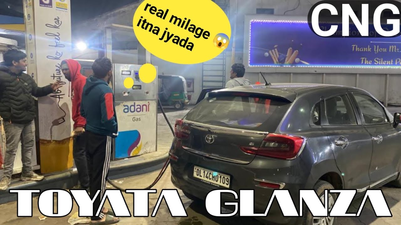 2024 Toyota glanza S CNG / Maruti Baleno CNG mileage testing✅ 34.61 KMPL✅ most fuel efficient car✅