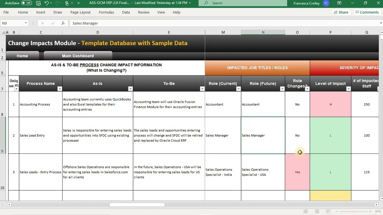 Video 2 AGS Change Impacts Module