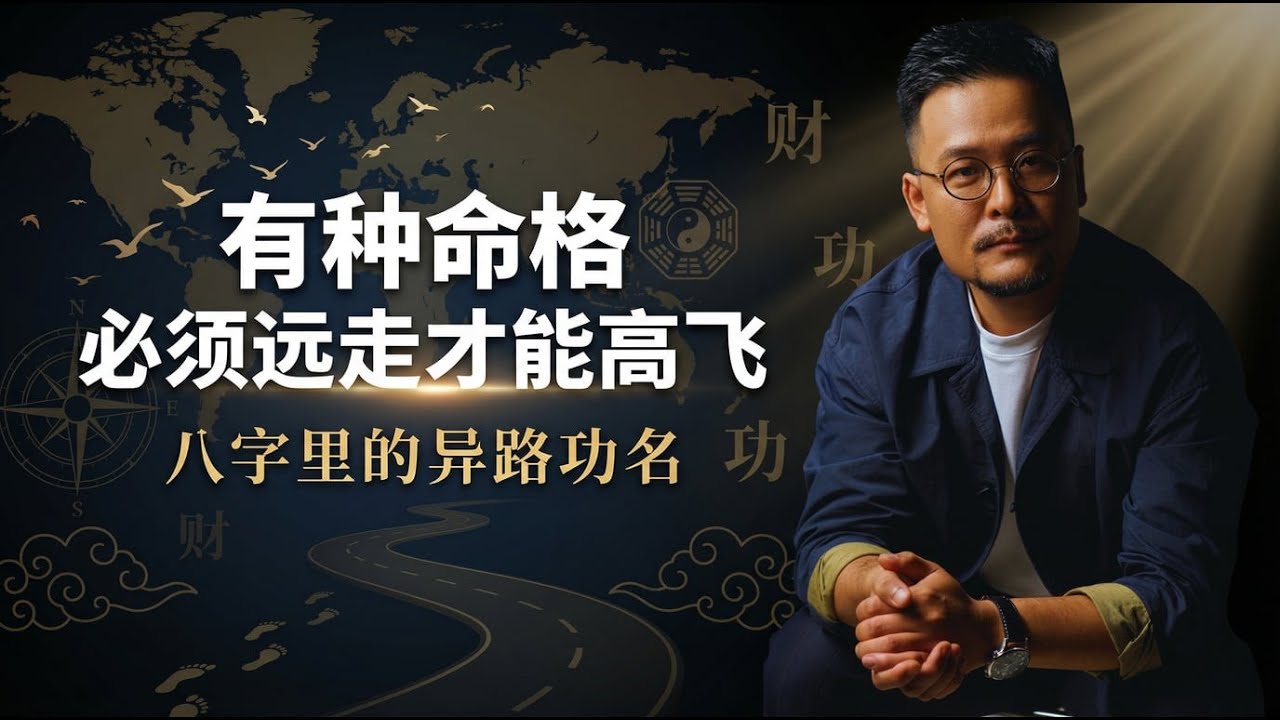 有种八字必须远走他乡才能发财 | 异路功名 | 离租得财 | 财运 | 八字 | 命理 | 发财 | 大运 | #八字 #易经 #财运 #风水 #風水 #財運 #易經 #玄學 #運勢 #驛馬