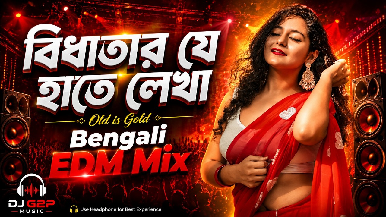 Bidhatar Je Hate Lekha (Remix) | Official Bengali EDM Mix | Old Is Gold Bangla Song | DJ G2P Music