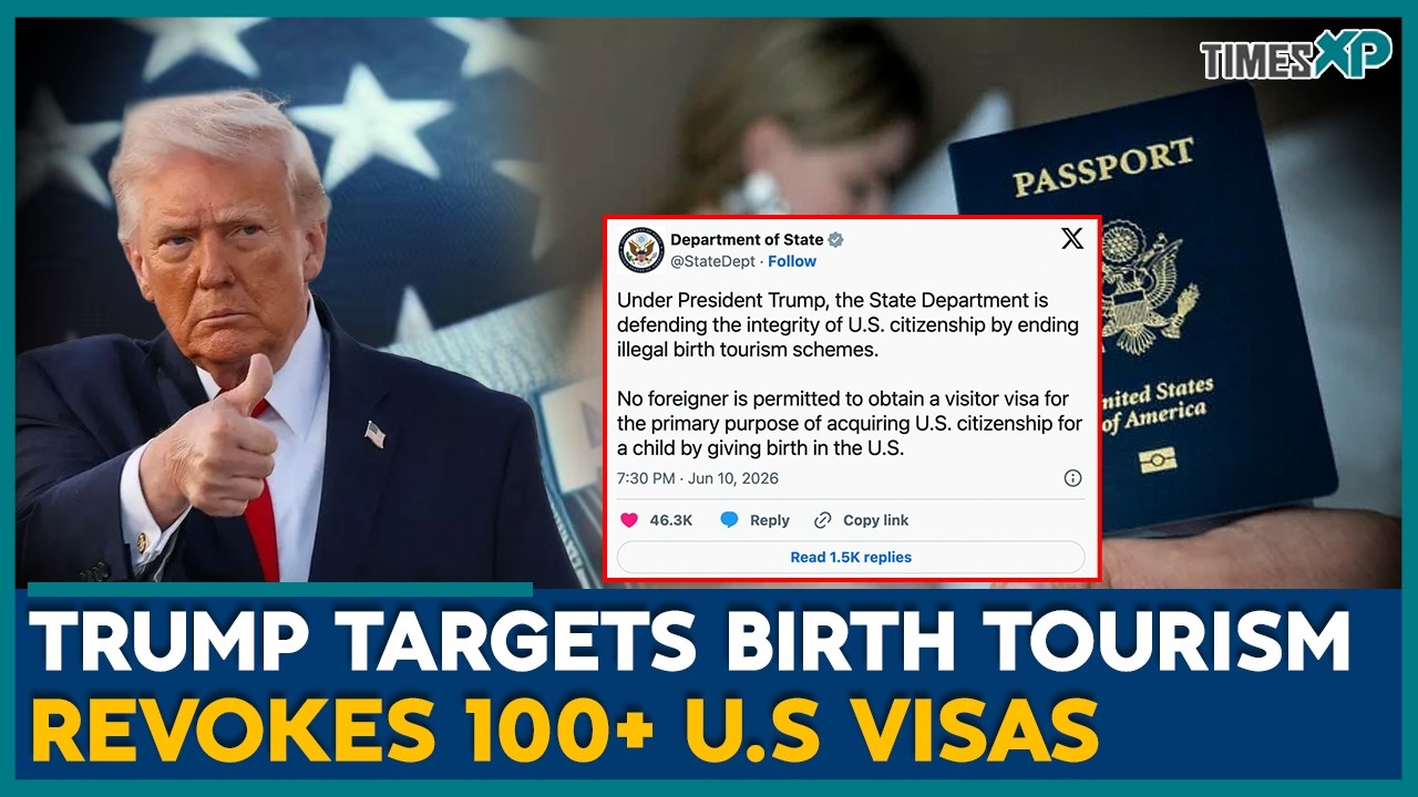 U.S. President Trump Revokes Hundreds of Visas in 'Birth Tourism' Crackdown | U.S News