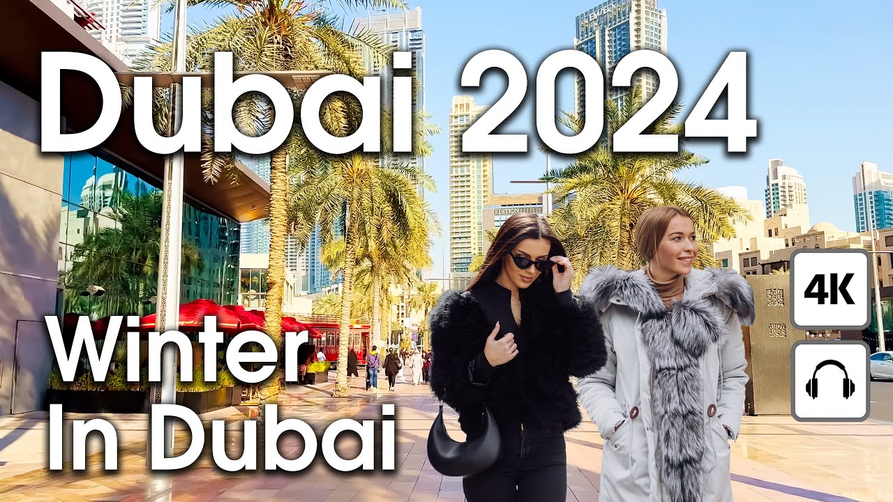 Dubai 🇦🇪 Winter in Dubai [ 4K ] Walking Tour Сompilation