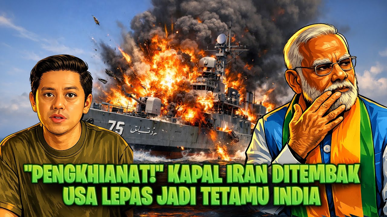 “INDIA PENGKHlANAT” GUGURNYA KAPAL IRAN IRIS DENA