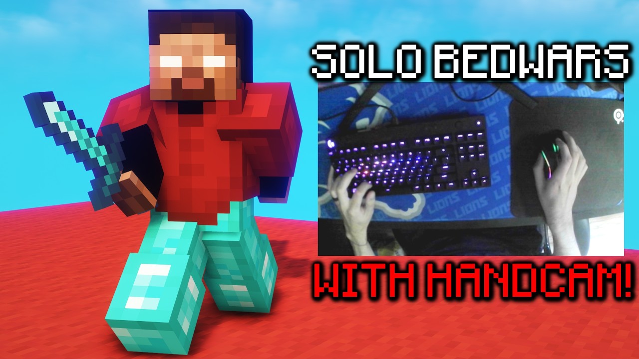 SOLO BEDWARS WITH HANDCAM!