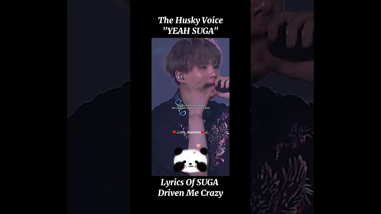 ❤️🍃Lyrics Of Suga Driven Me Crazy❤️🍃