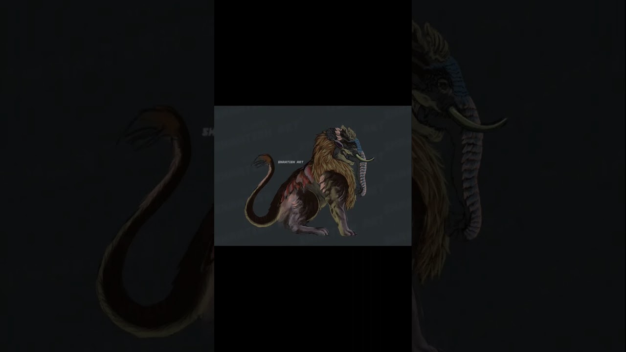Colouring the Yazhi| historical creature tamil yali #yali#tamil
