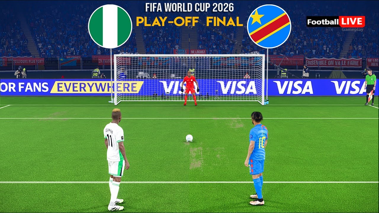 Nigeria vs DR Congo - Penalty Shootout - Final Qualifiers FIFA World Cup 2026 | eFootball PES