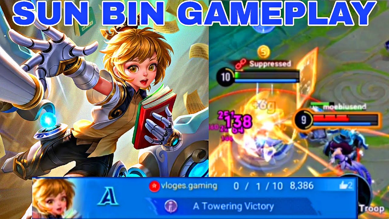 SUN BIN RANKED MATCH GAMEPLAY | HONOR OF KINGS GAMEPLAY | PLATINUM RANKED MATCH GAMEPLAY 