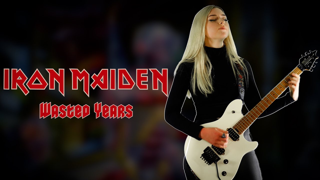 WASTED YEARS - IRON MAIDEN | Full Guitar Cover by Anna Cara