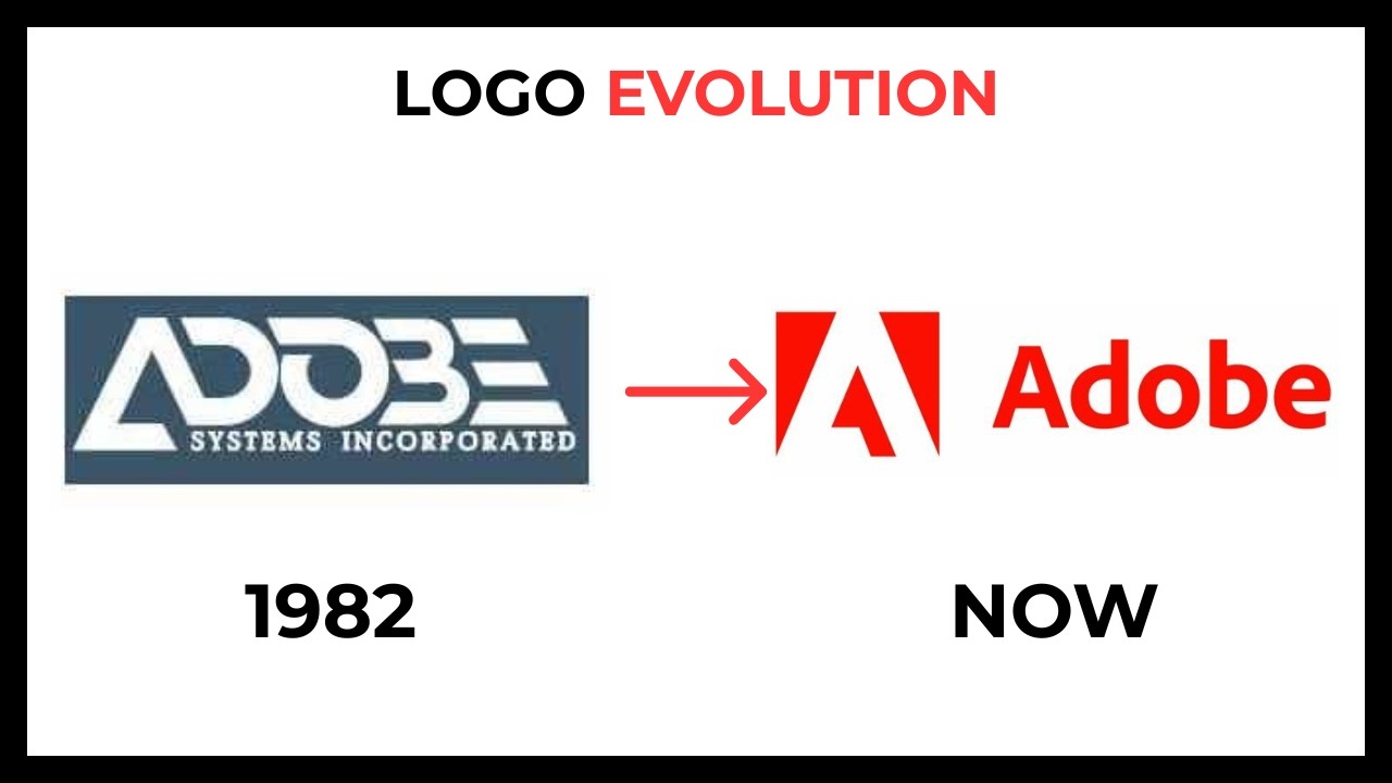 Adobe Logo Evolution (All Historical Logos 1982 – Now)