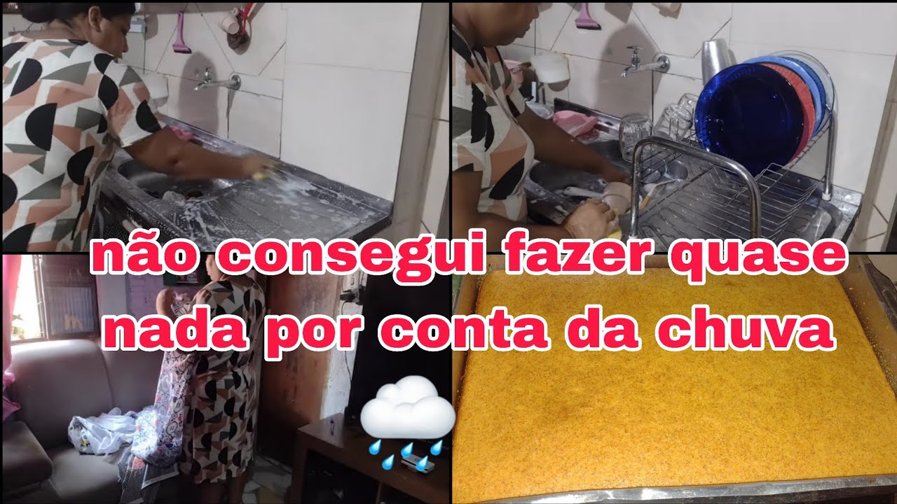 Rotina de um dia chuvoso , n&atilde;o d&aacute; para fazer quase nada 😅🌩️fiz uma deliciosa broa de fub&aacute; ☕