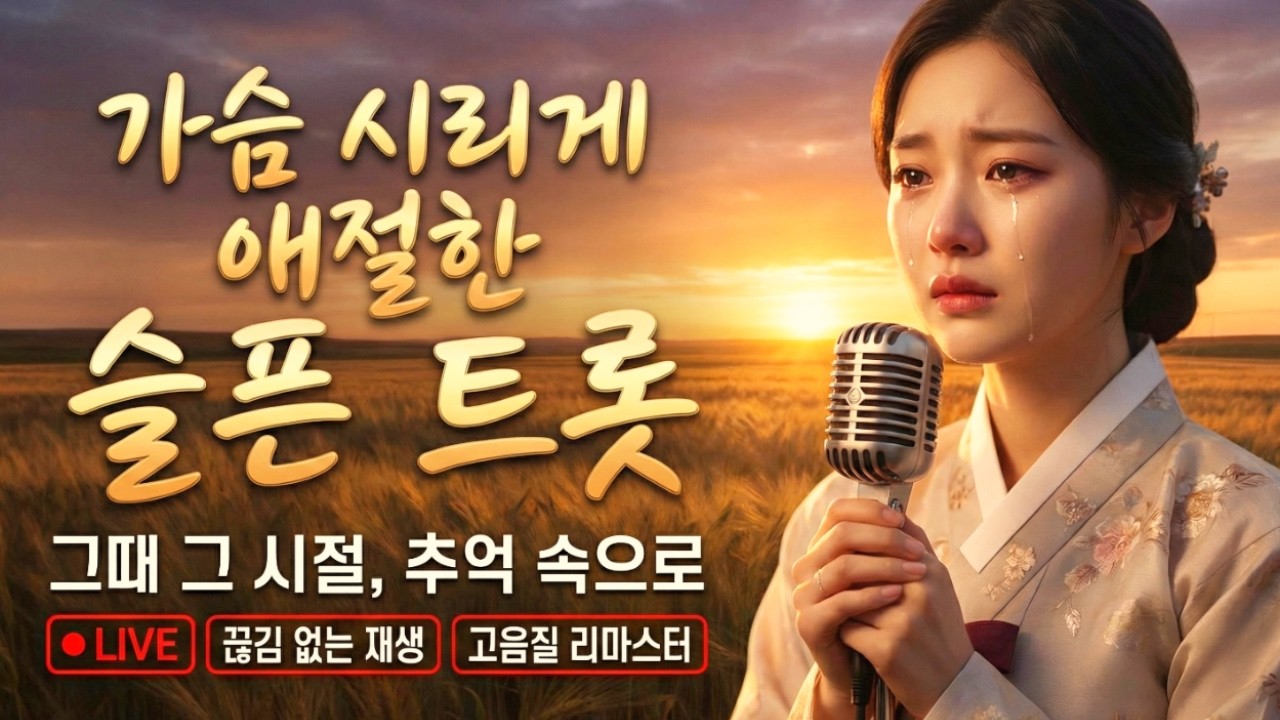 눈물 없이는 들을 수 없는 애절한 사연들...💧 당신의 지친 마음을 어루만져 줄 위로의 트롯 메들리 | 고음질 리마스터