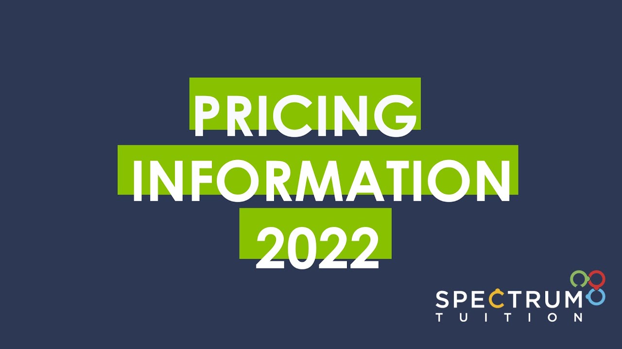 Pricing information 2022