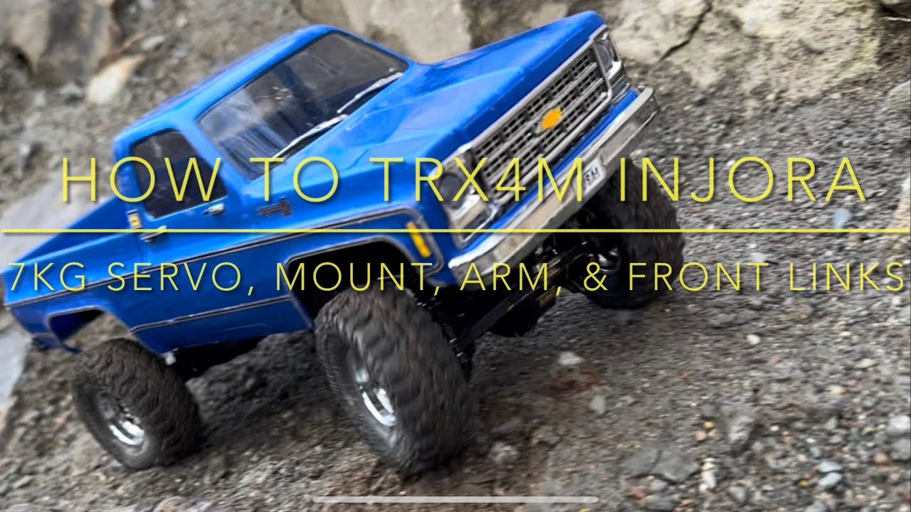 HowTo TRX4M High trail mods Injora 7KG steering servo, Mount, Links